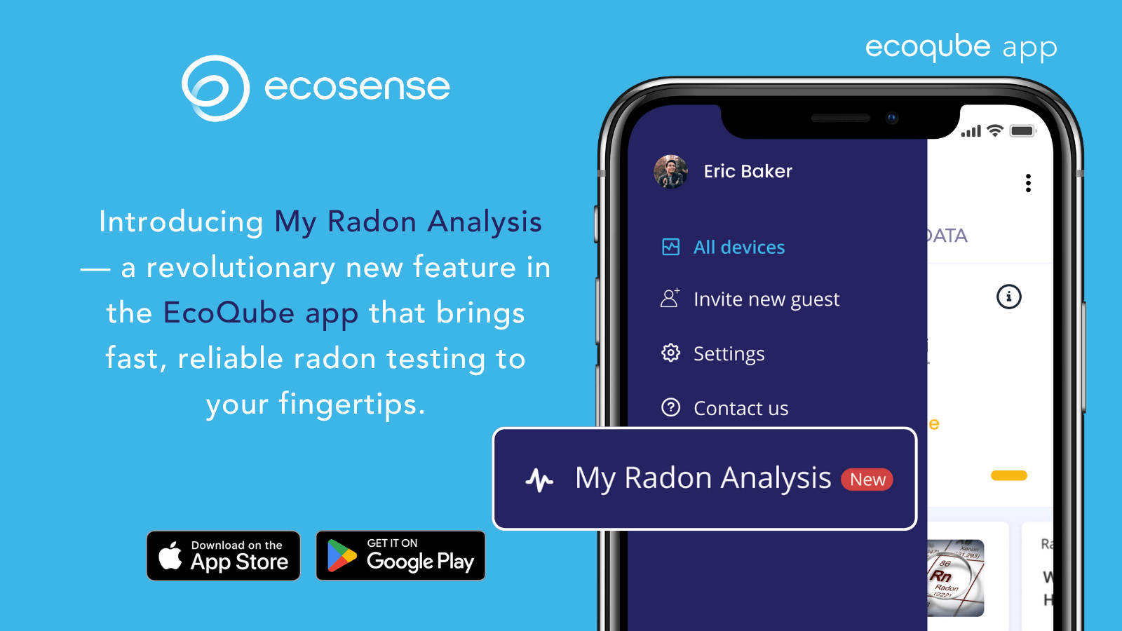 EcoQube My Radon Analysis 72-hour Radon Test