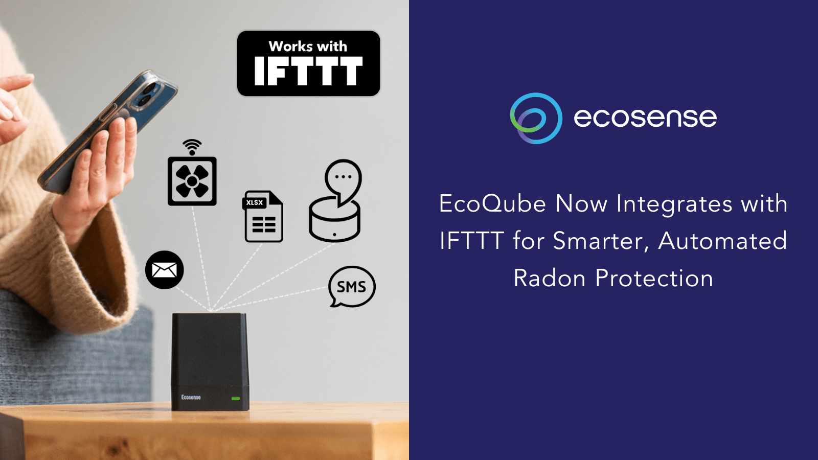 EcoQube Smart Radon Monitor Now Integrates with IFTTT for Smarter, Automated Radon Protection