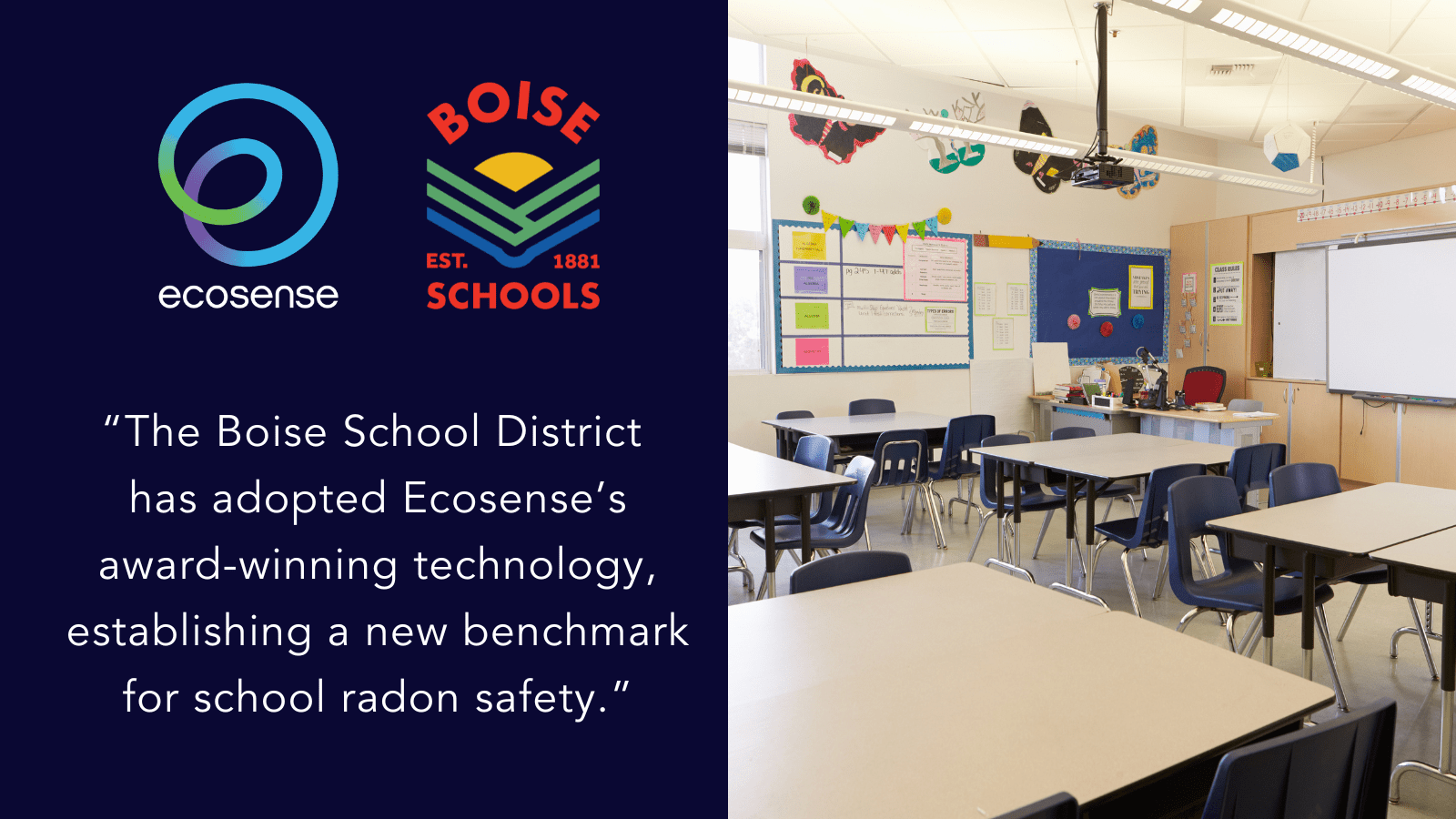 Boise School District Leads the Way in Radon Safety with Ecosense Radon Technology