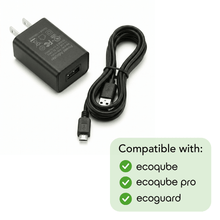 Load image into Gallery viewer, EcoQube USB-A to Micro-USB Cable & 5V 1A USB Power Adapter