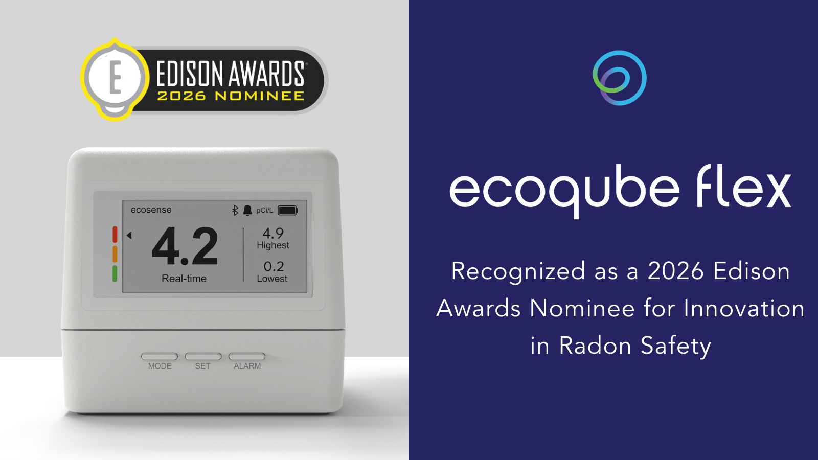 Recognized as a 2026 Edison Awards Nominee for Innovation in Radon Safety
