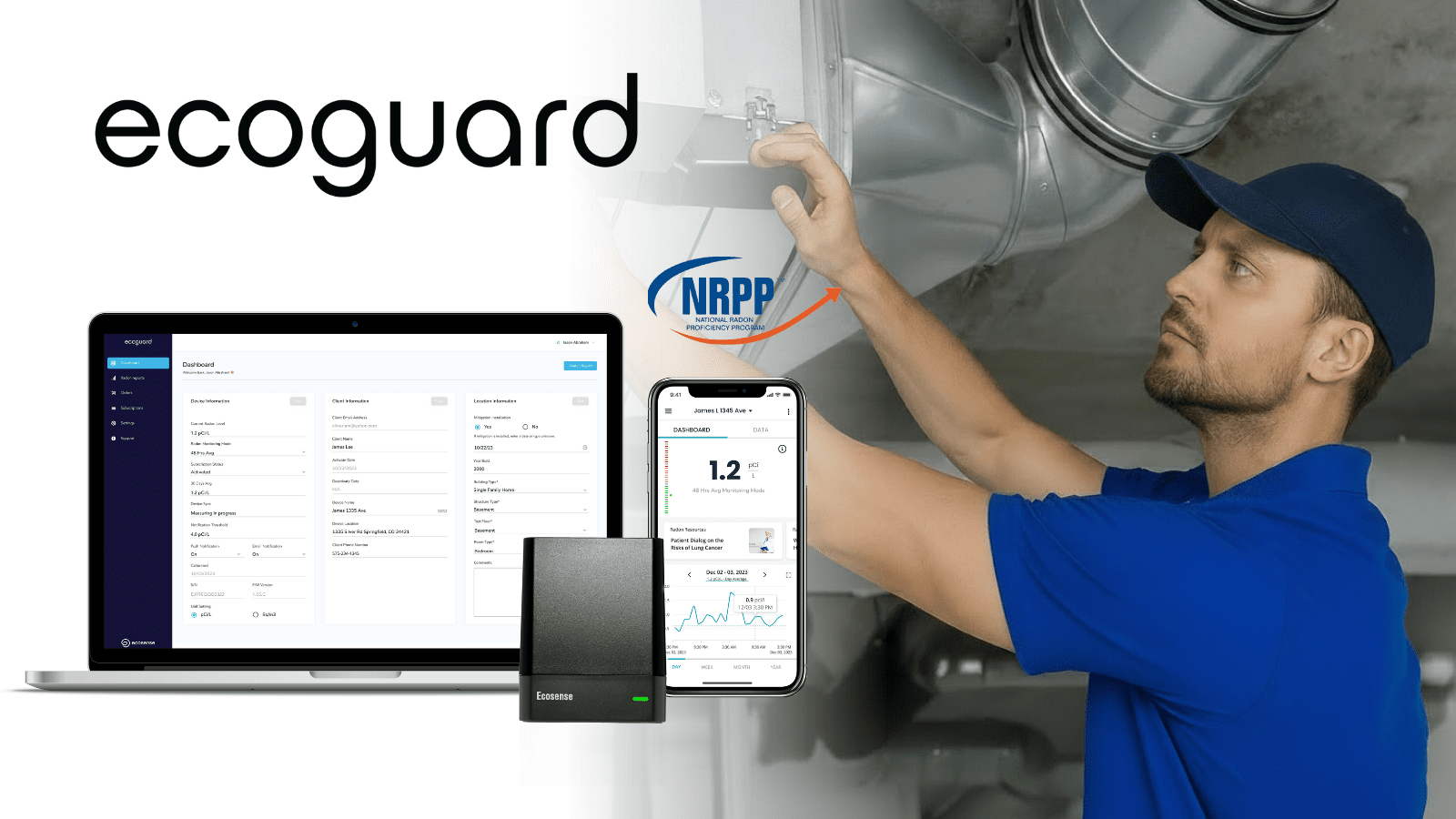 Ecosense EcoGuard for post-mitigation