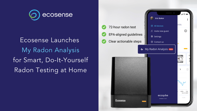 Ecosense Launches "My Radon Analysis" for Smart, Do-It-Yourself DIY Radon Testing at Home
