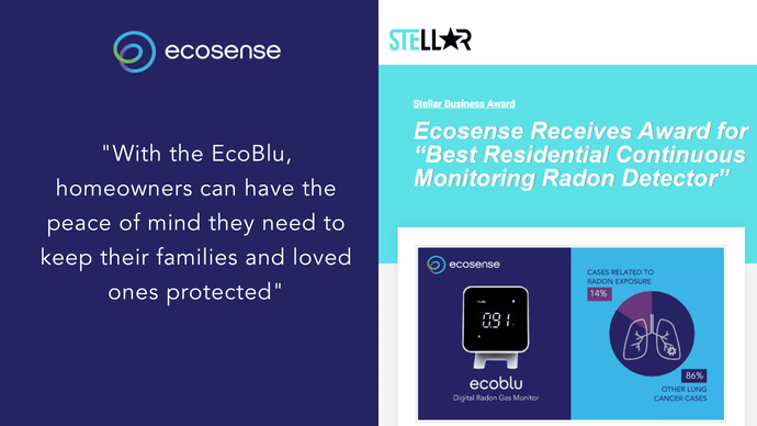 EcoBlu Radon Monitoring Device Receives Award for Best Residential Continuous Monitoring Radon Detector
