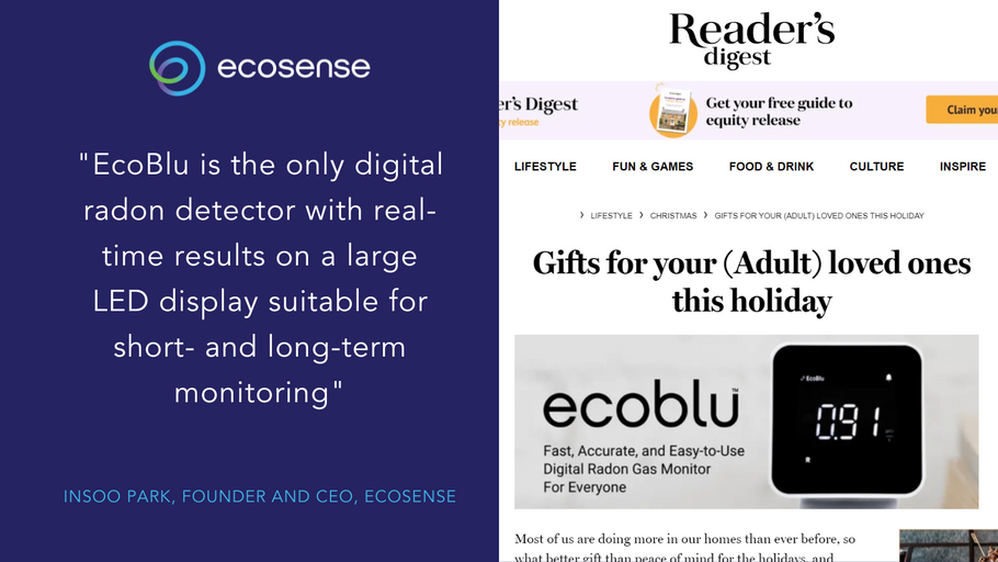 EcoBlu a été répertorié parmi les 10 cadeaux pour vos proches en cette saison des fêtes selon Reader's Digest
