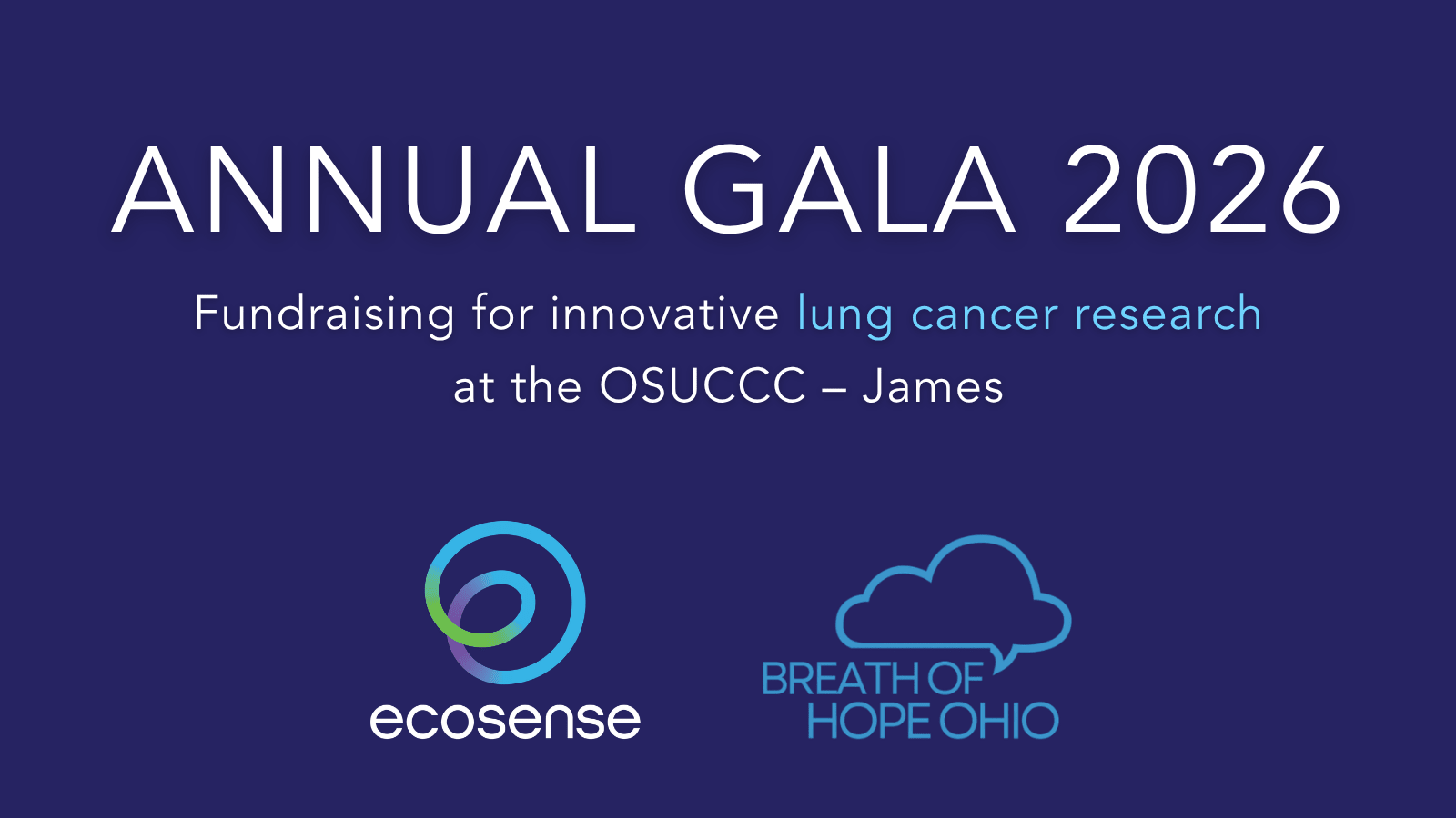 Ecosense Supports Lung Cancer Research Through Donation to Breath of Hope Ohio Gala