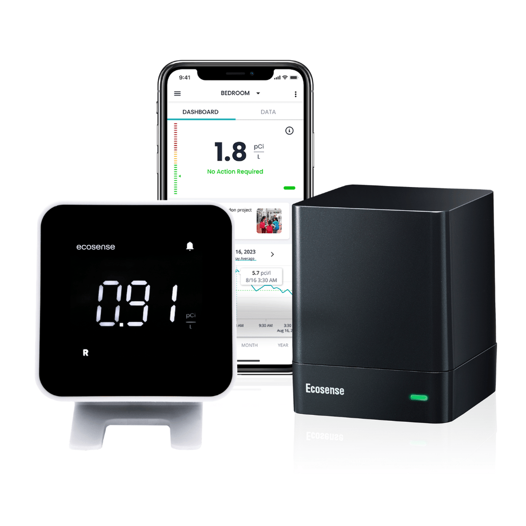 EcoQube and EcoBlu-Complete Home Radon Monitoring Bundle