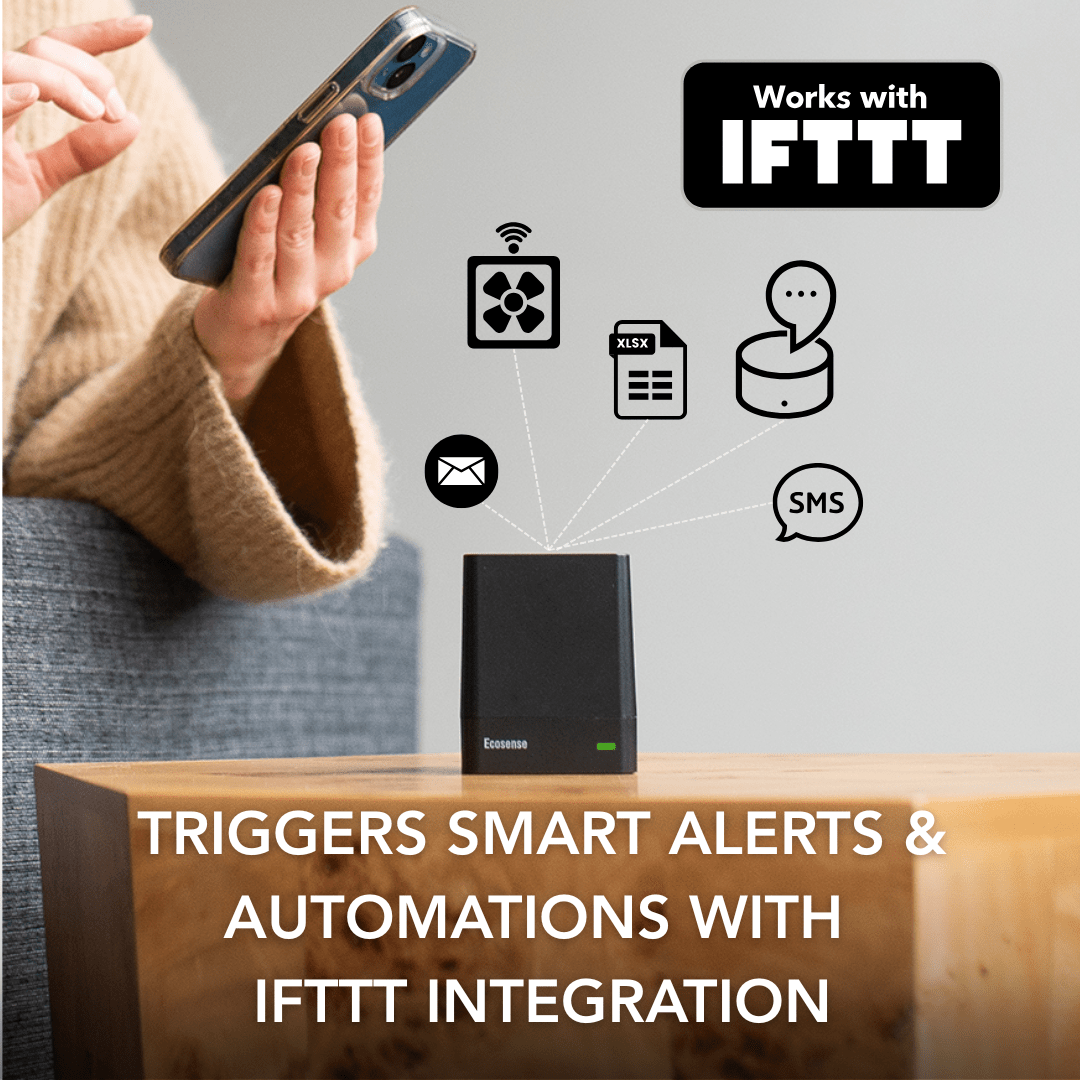 EcoQube triggers smart radon alerts and automations with IFTTT integration