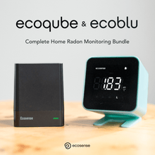 Load image into Gallery viewer, EcoQube and EcoBlu-Complete Home Radon Monitoring Bundle
