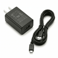 Load image into Gallery viewer, EcoQube USB-A to Micro-USB Cable &amp; 5V 1A USB Power Adapter
