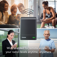Load image into Gallery viewer, EcoQube digital radon detector, remote access, monitor anywhere anytime
